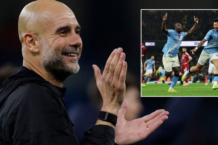 Guardiola plans to celebrate milestone victory after Manchester City defeat Liverpool 3-0