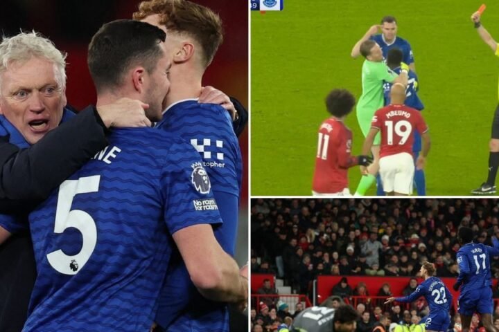 Moyes embraces fiery team spirit despite Gueye's red card in Everton's win over Man Utd