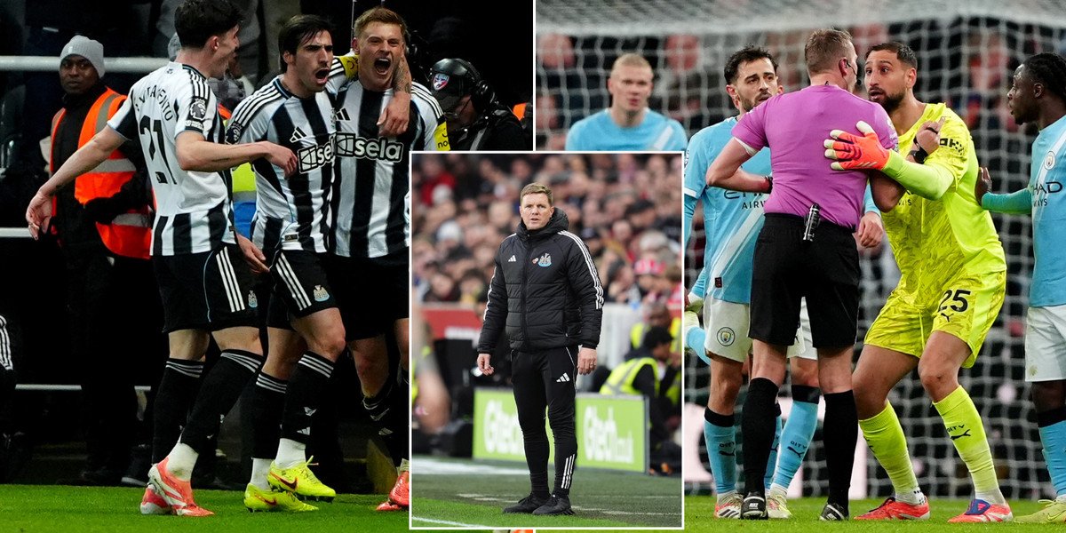 Newcastle secures 2-1 victory over Manchester City as Harvey Barnes shines