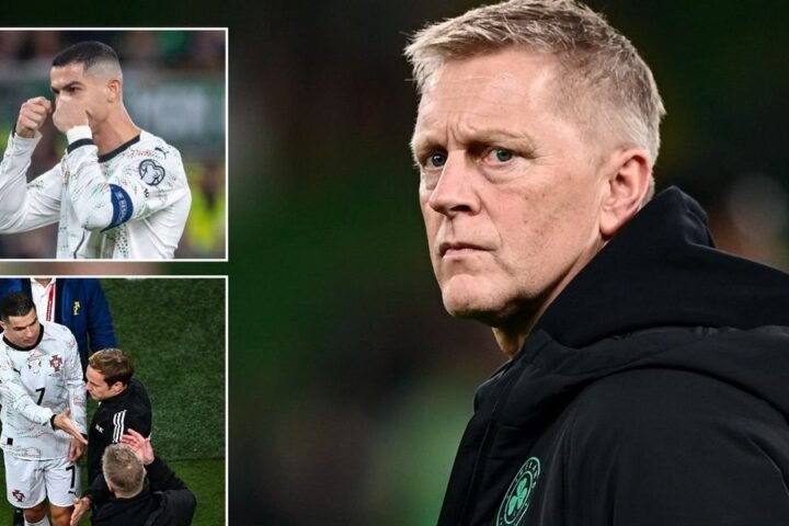 Ronaldo's red card sparks confrontation with Ireland manager during Portugal's defeat