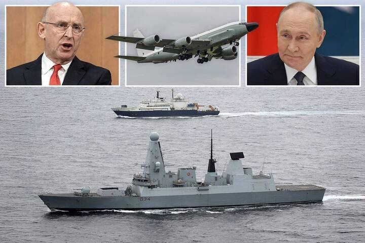 Russia's Yantar spy ship reportedly targets RAF pilots with lasers near UK coast