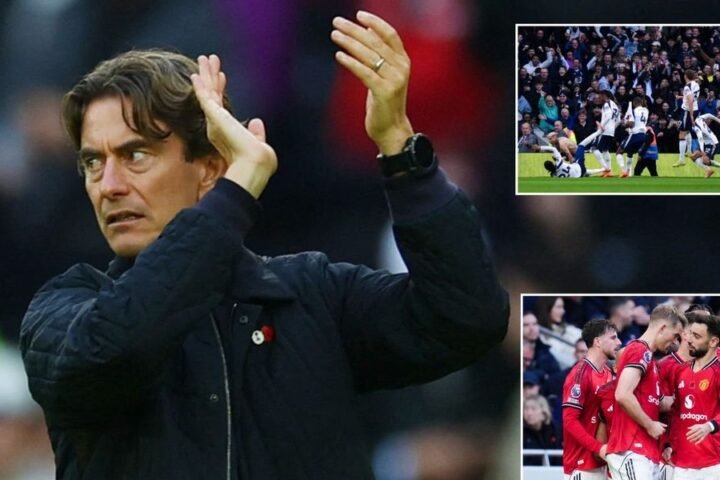 Thomas Frank expresses mixed feelings after Tottenham’s late draw with Manchester United