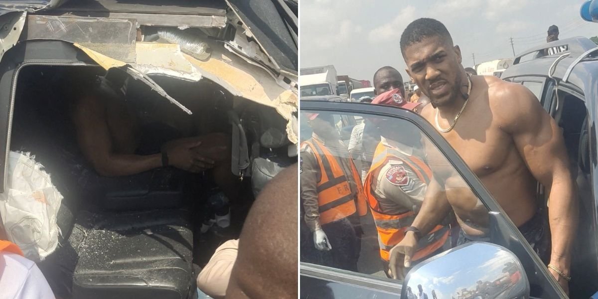 Anthony Joshua hospitalized in Lagos as he recovers from fatal car crash