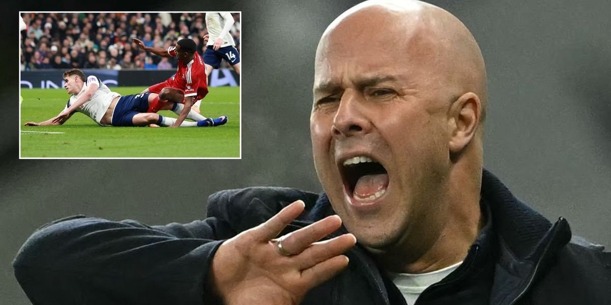 Arne Slot criticizes Tottenham's Van de Ven for reckless challenge on Liverpool's Isak
