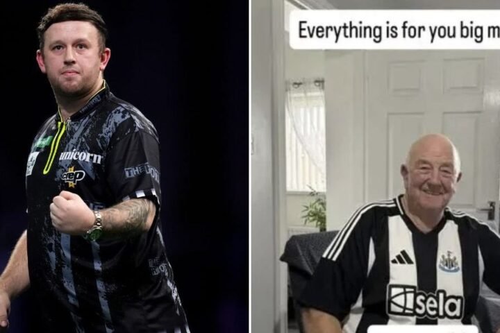 Callan Rydz shares poignant tribute after grandfather's passing following World Darts Championship win