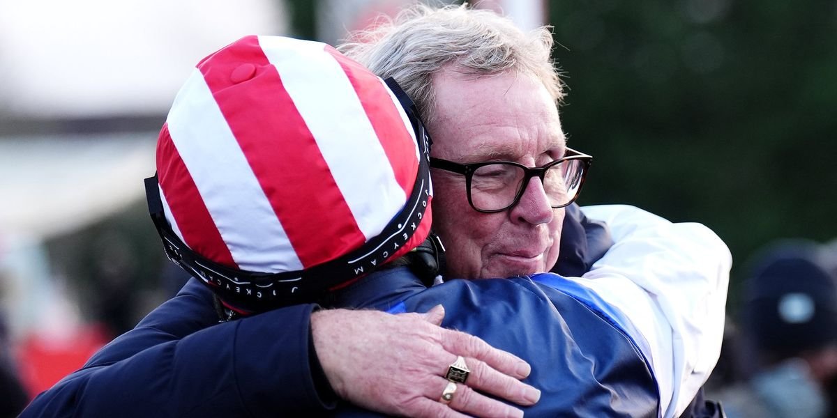 Harry Redknapp celebrates victory as The Jukebox Man wins King George VI Chase