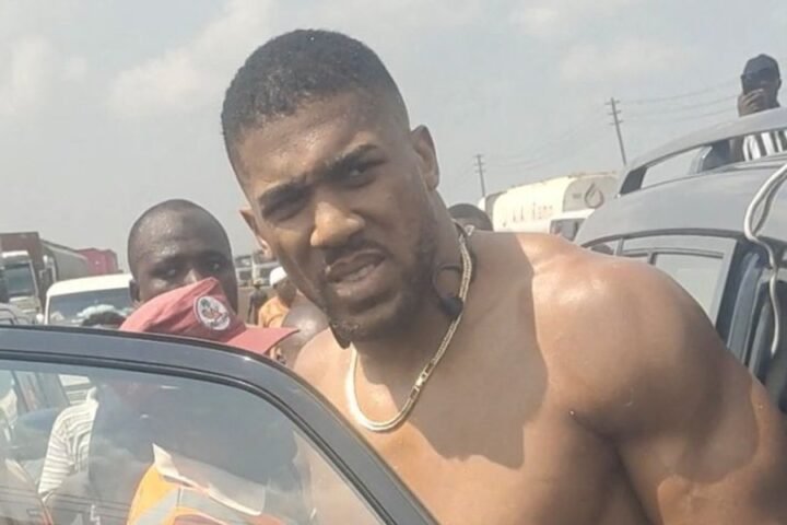 Anthony Joshua returns to the UK after surviving a fatal car crash in Nigeria