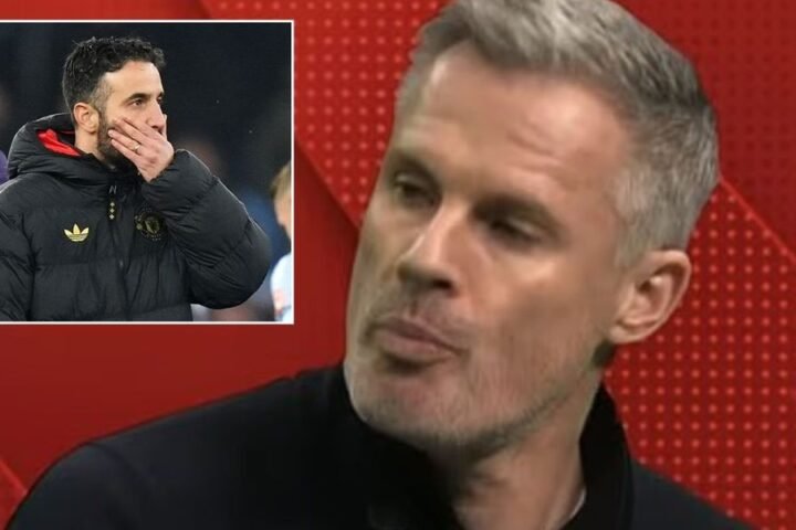 Jamie Carragher criticises 'barely competent' Ruben Amorim after Manchester United clash with leadership