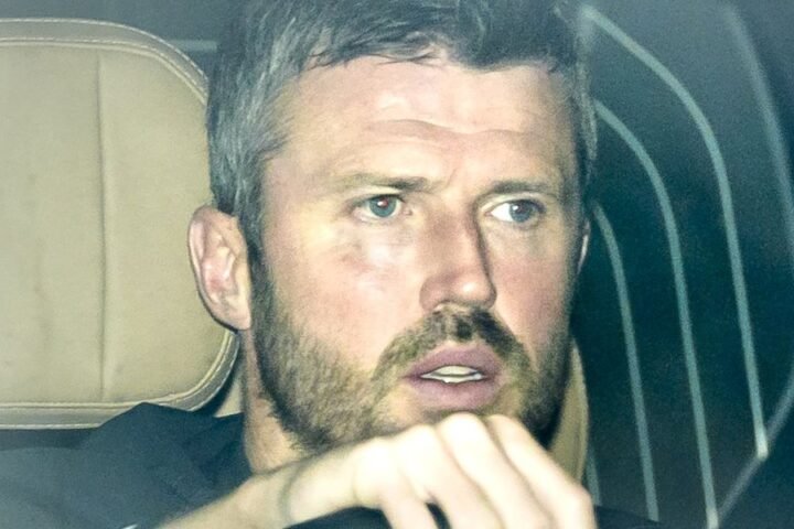 Michael Carrick photographed at Manchester United training facility ahead of anticipated appointment