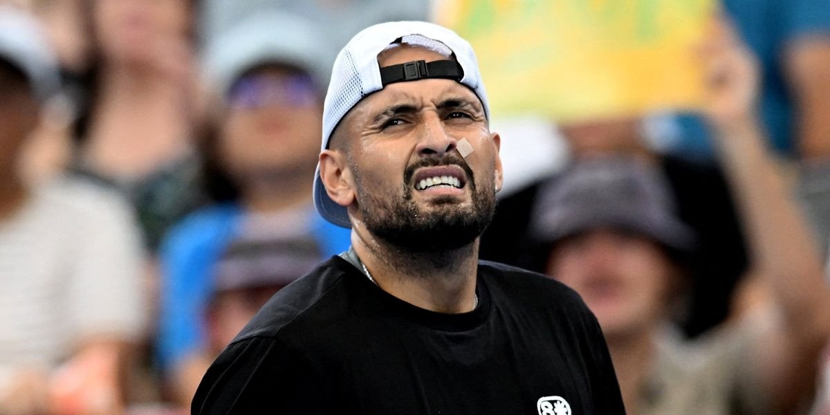 Nick Kyrgios suffers first-round defeat in singles return at Brisbane International