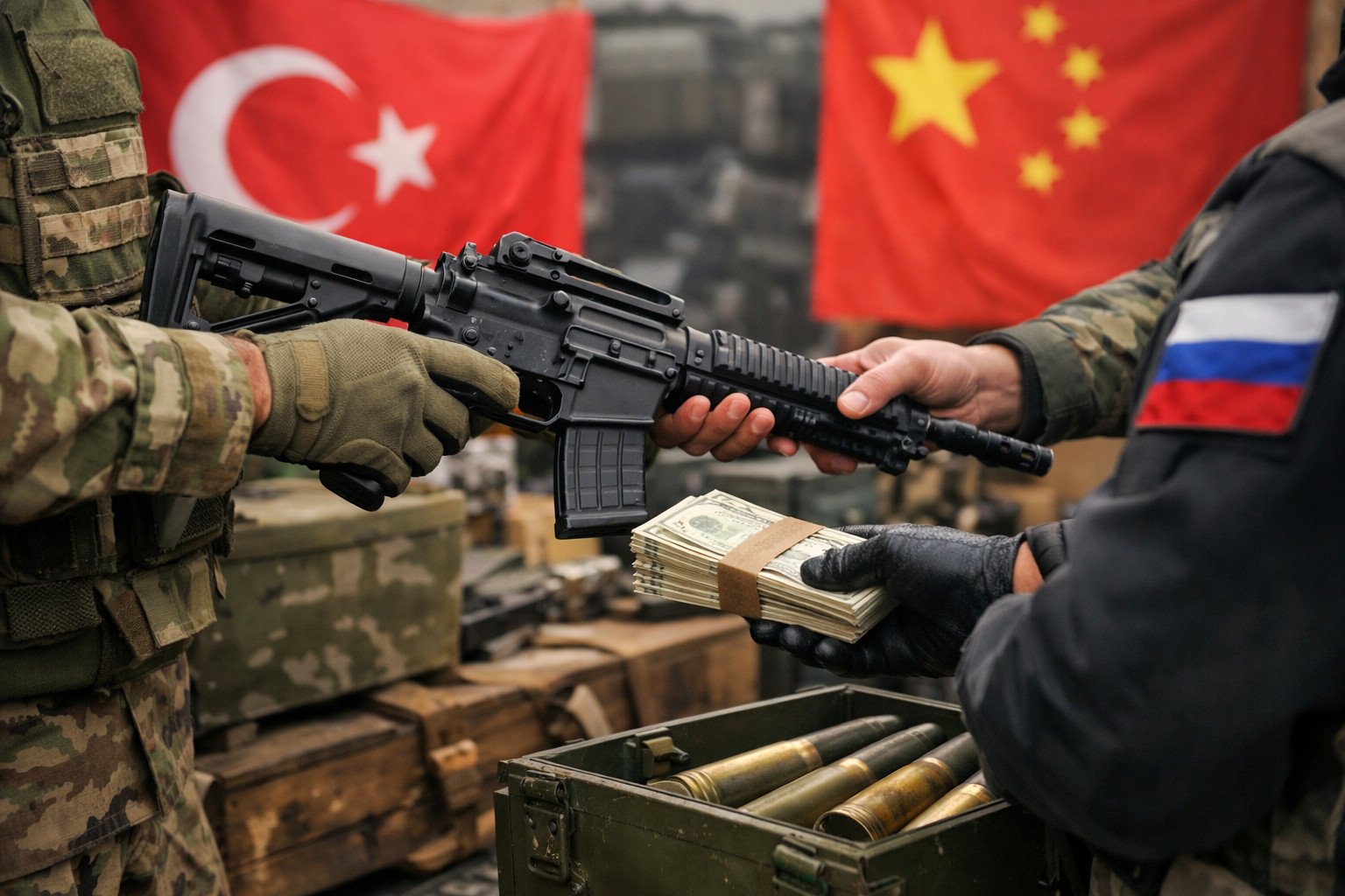 Turkey and China serve as primary transit hubs for EU military goods reaching Russia despite sanctions
