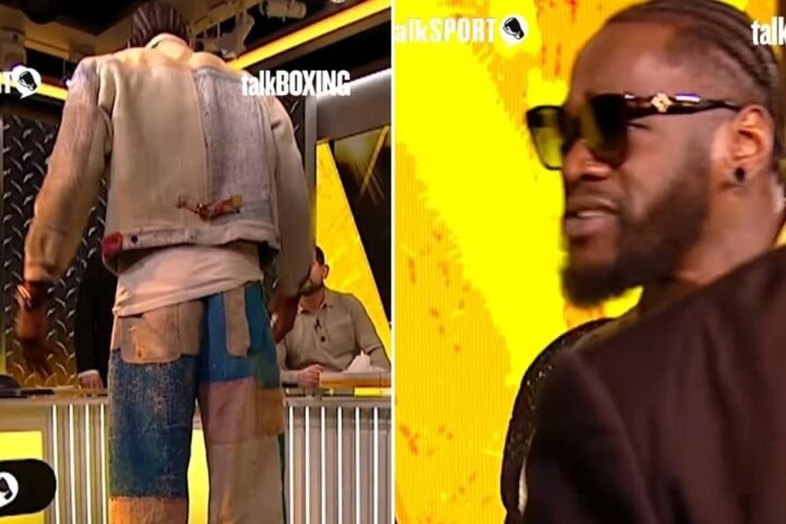 Deontay Wilder storms out of interview after Tyson Fury confrontation with Simon Jordan