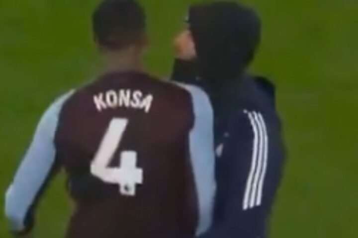 Ezri Konsa involved in heated exchange with Aston Villa supporters after Wolves defeat
