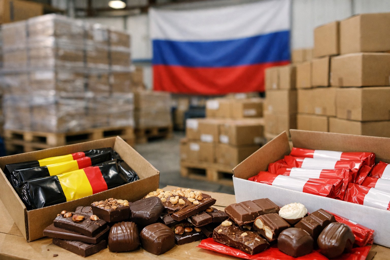 Belgium overtakes Poland in chocolate exports to Russia as EU trade persists despite sanctions