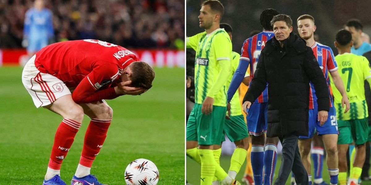 Nottingham Forest and Crystal Palace face setbacks in European competitions