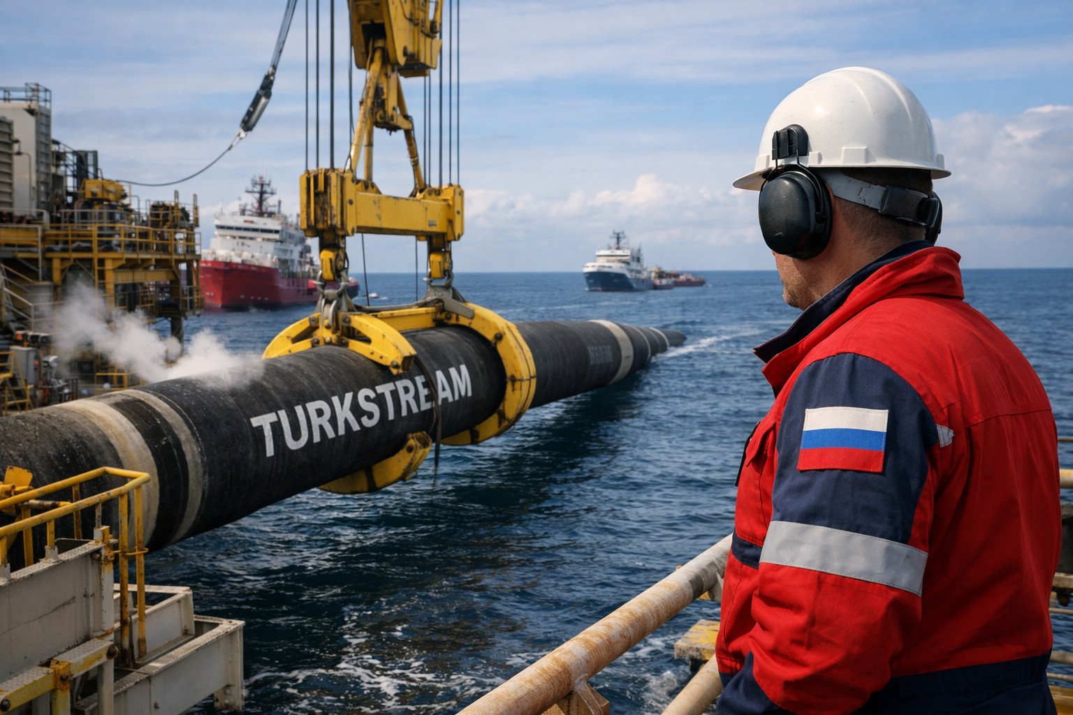 Russian Gas Exports to Europe Surge Through Turkish Stream Pipeline