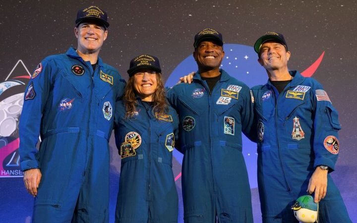 Artemis II astronauts answer questions following their historic moon mission