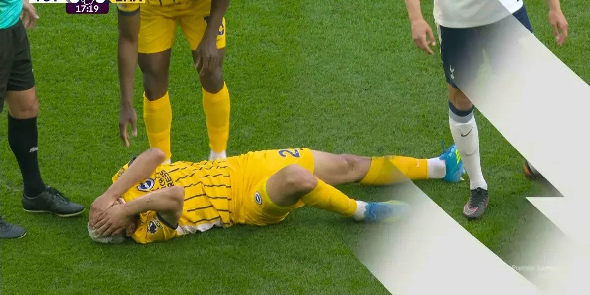 Diego Gomez suffers serious injury during Brighton's match against Tottenham