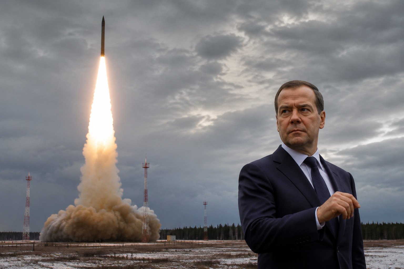 Nuclear threats resurface as Medvedev taunts Europe over Sarmat test