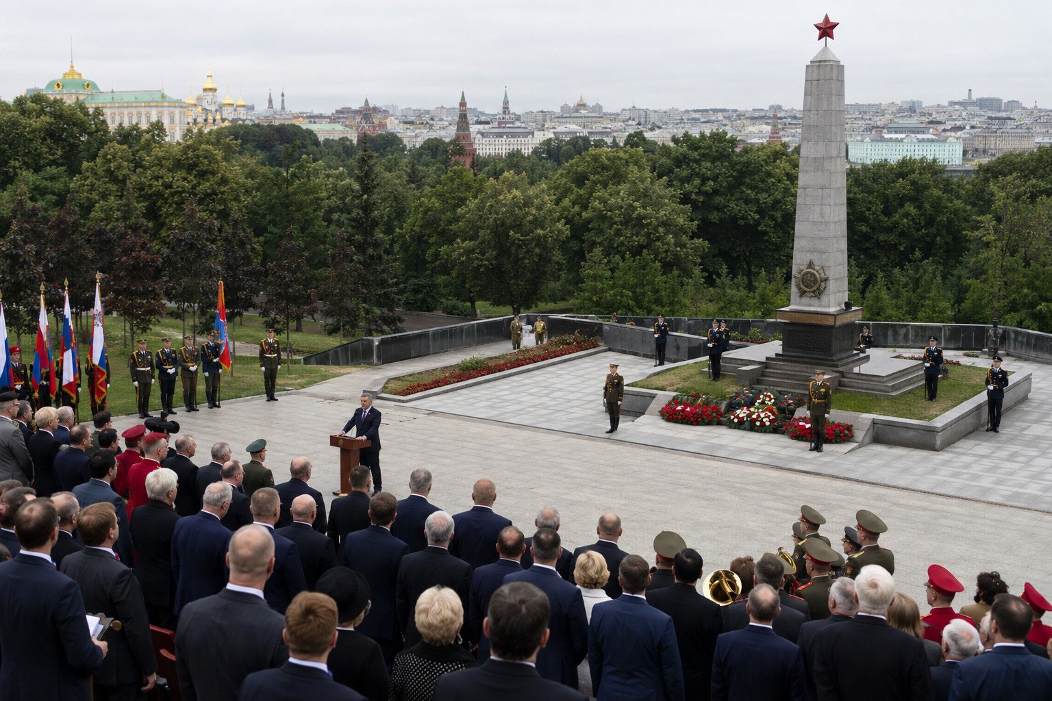 Slovak premier opens rebuilt Red Army cemetery in Kremlin-aligned ceremony