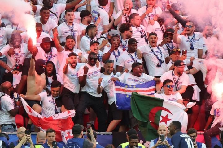 Violence erupts among PSG supporters during Champions League final against Arsenal in Budapest