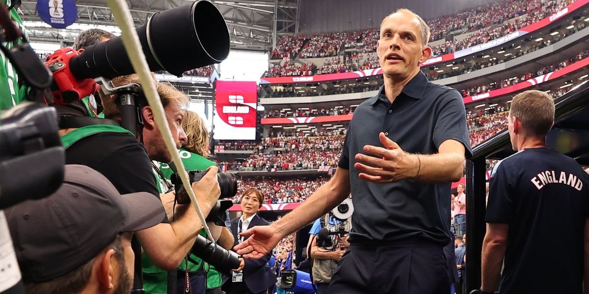 Thomas Tuchel frustrated by photographer blockade during England's World Cup victory over Croatia