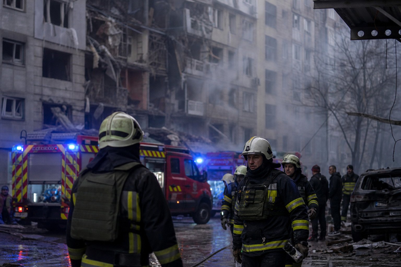 Russia strikes Kyiv with 570 missiles and drones, killing at least 13