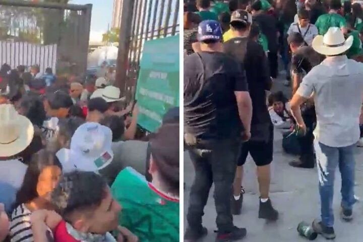 Violence erupts at Mexican World Cup fan festival as police use tear gas and pepper spray