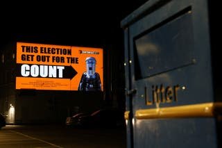 Count Binface advises Nigel Farage to buy a Ferrari if he loses Clacton by-election